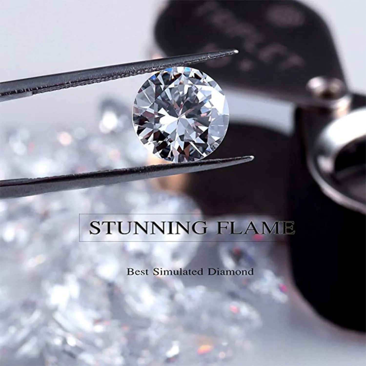 14k Gold-Plated Brilliant Cut Simulated Diamond Cubic Zirconia Stud Earrings