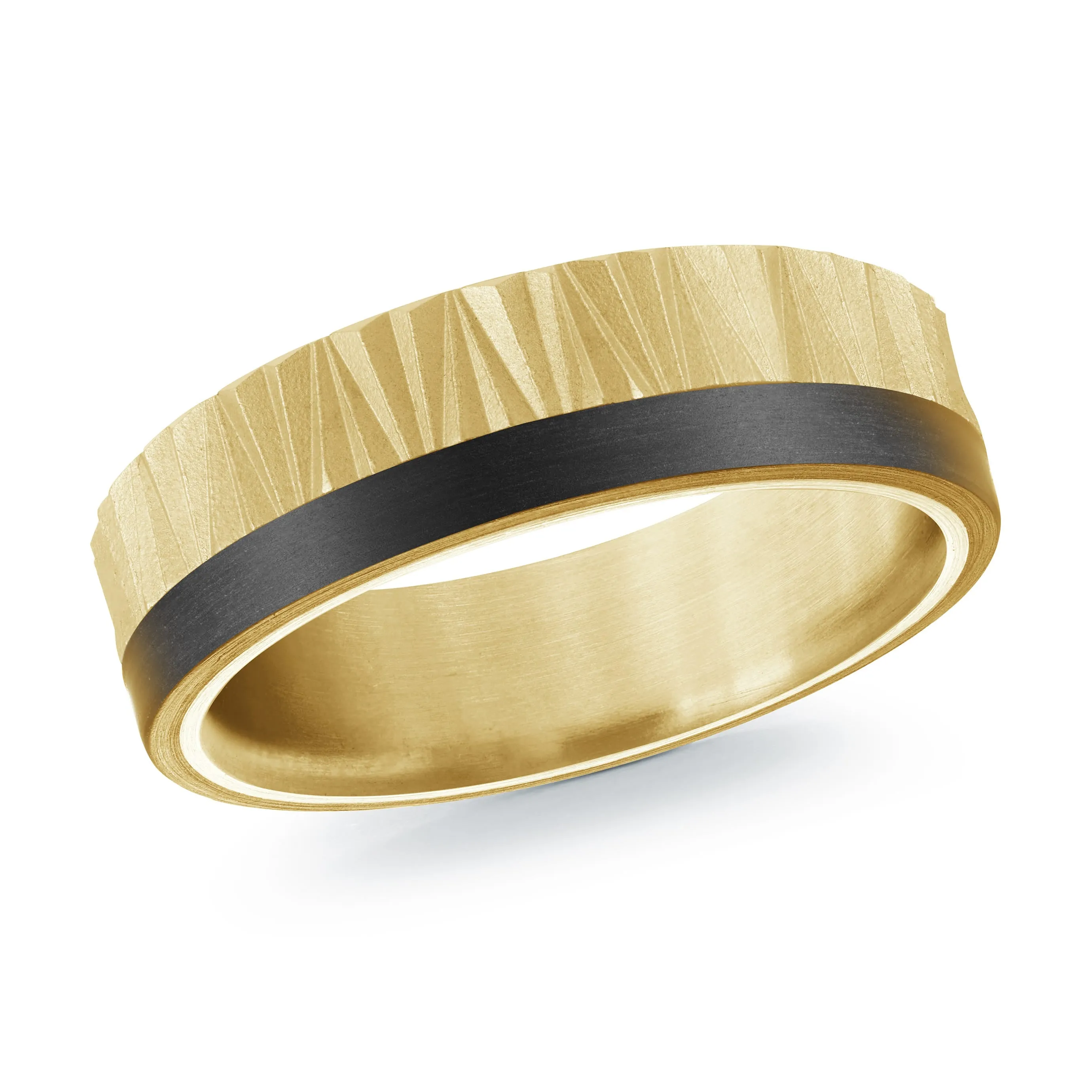 14K Yellow Gold Ring from the Noir Collection by Malo - MRDA-150-65Y