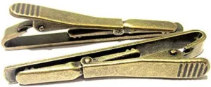3 Pcs Mens Tie Clips 2.1 Inch Metal Tie Bar Clip Tie Tack Accessories for Anniversaries, Wedding and Business (Antique Bronze)