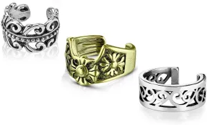 (3pcs) Antique Assorted Mix Non Piercing Ear Cuff