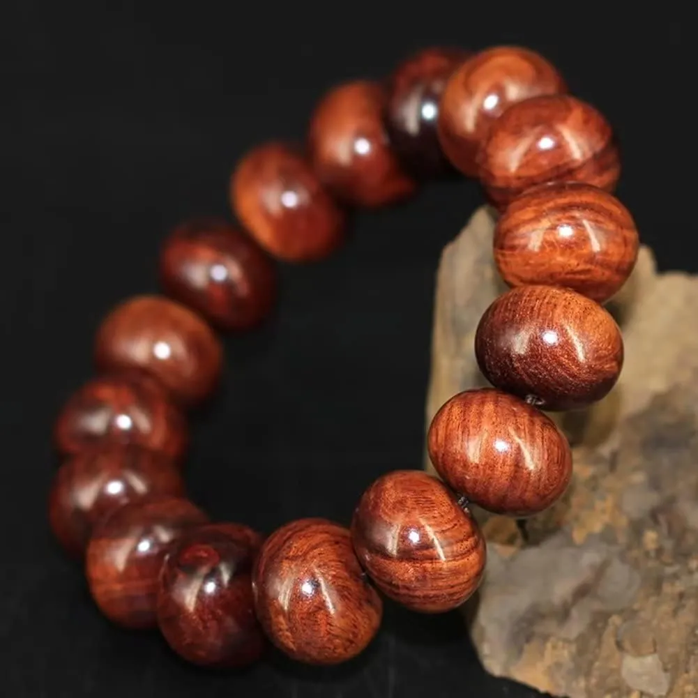 5 Pcs Mala Bead Bracelet for Men Women Wood Beads Prayer Beads for Meditation Bracelet Link Wrist Tibetan Mala Prayer Yoga Bracelet