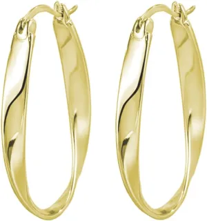 925 Sterling Silver Post Hoop Earrings For Women Mobius Strip Twist hoop Earring Fine Jewelry