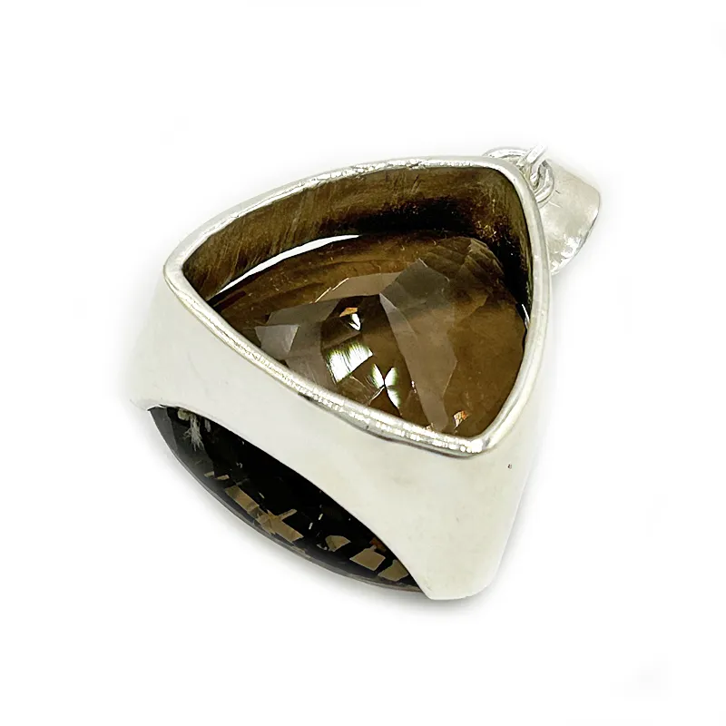 Aarna Smoky Quartz Angled Pendant