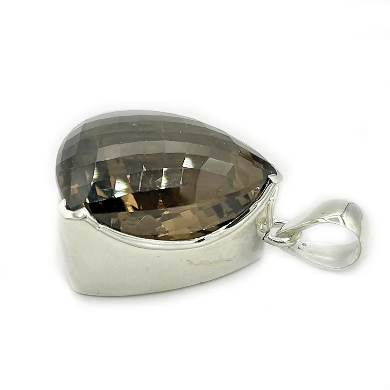 Aarna Smoky Quartz Angled Pendant