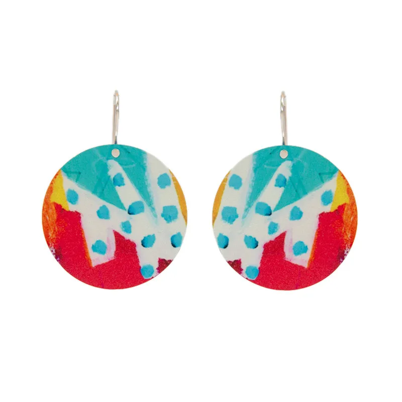 Abstract Spot Earring