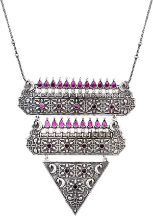 Aheli Afghani Tribal Antique Boho Oxidised Pendant Necklace Gift for Women Indian Traditional Jewellery