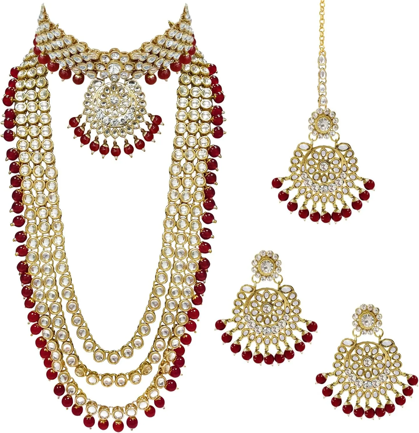 Aheli Indian Wedding Heavy Bridal Traditional Jewellery Set Gift for Women