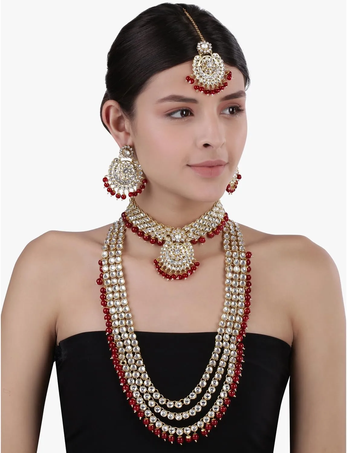 Aheli Indian Wedding Heavy Bridal Traditional Jewellery Set Gift for Women