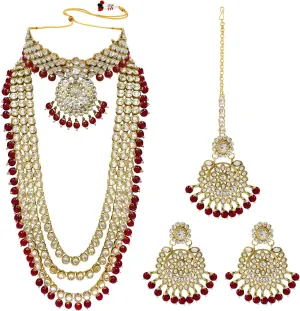 Aheli Indian Wedding Heavy Bridal Traditional Jewellery Set Gift for Women