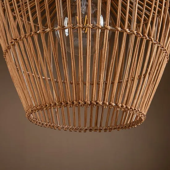 Ailsa Rattan Pendant Lamp By Ele Light & Decor