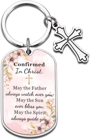 Aiseavril Cadeau Easter Basket Stuffers for Girls Keychain Christ Inspirational Keychain for Christian Women
