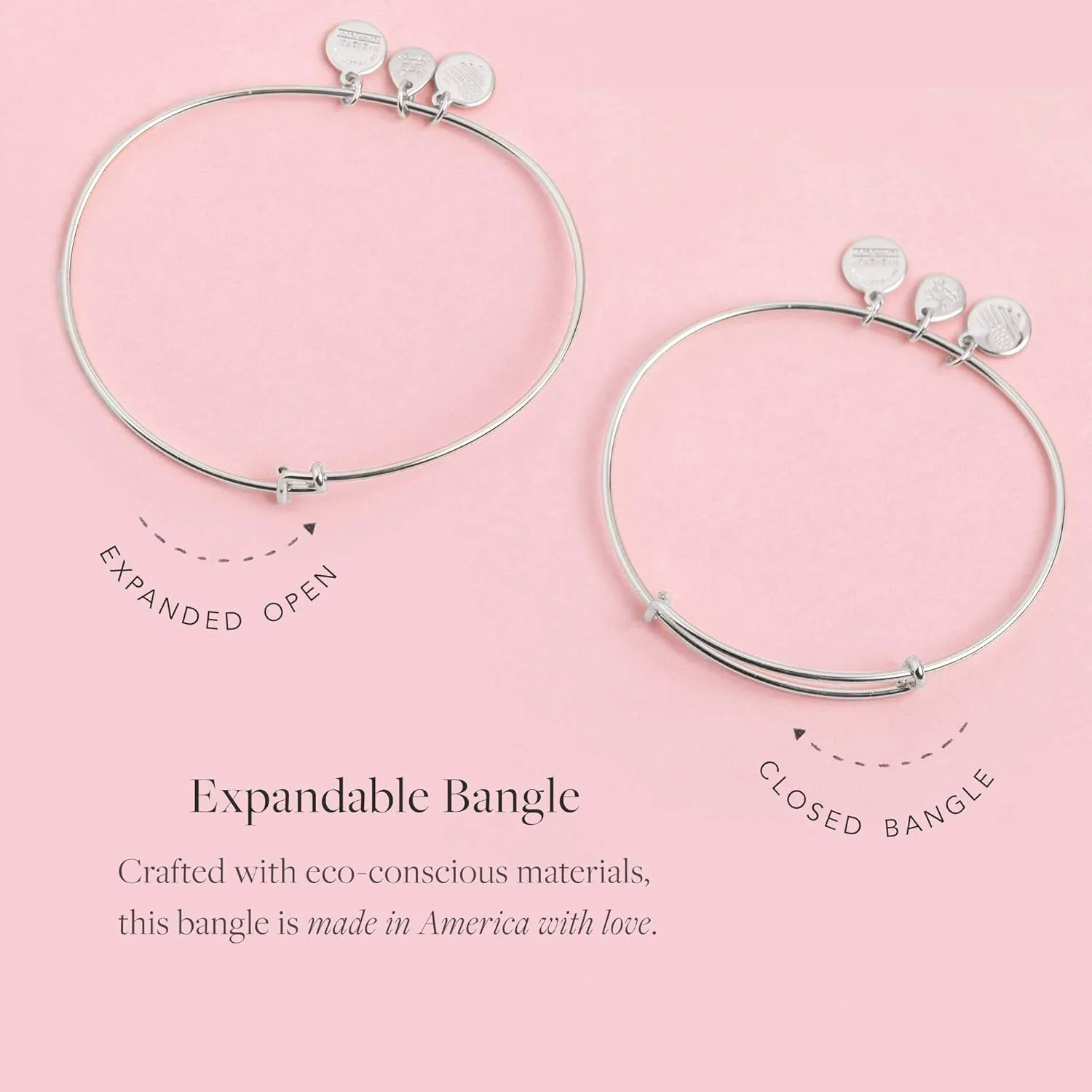 Alex and Ani Accents Beaded Expandable Bangle for Women, Dot Beads, 2 to 3.5 in