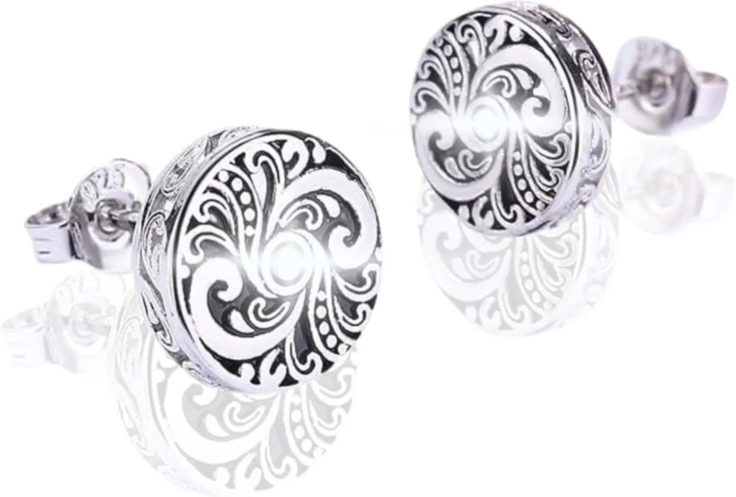 Amy & Annette Sterling Silver Stud Earrings for Women - Post Earrings for Women, 925 Sterling Silver Earrings