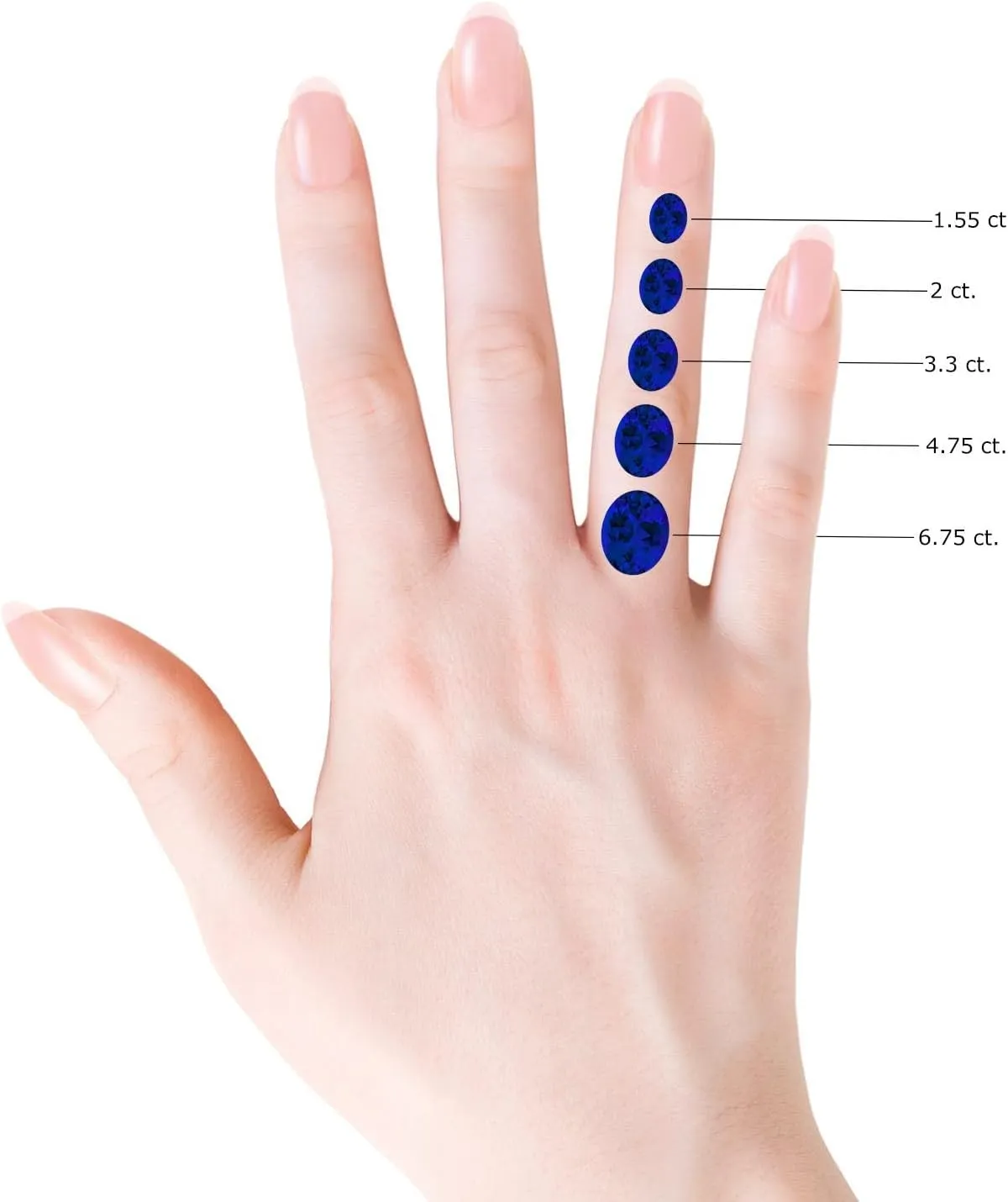 Angara Lab Grown Solitaire Oval Blue Sapphire Split Shank Ring with Trio Lab Diamonds in Silver / 14K Solid Gold/Platinum | Birthday, Engagement, Anniversary, Wedding Jewelry Gift for Women