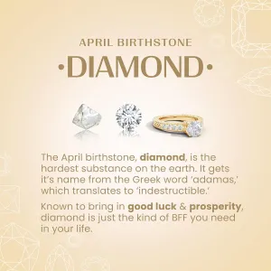 Angara Lab Grown Three Stone Round Diamond Twin Bypass Ring in 14K Solid Gold/Platinum | April Birthstone, Birthday, Engagement, Anniversary, Wedding Jewelry Gift for Women
