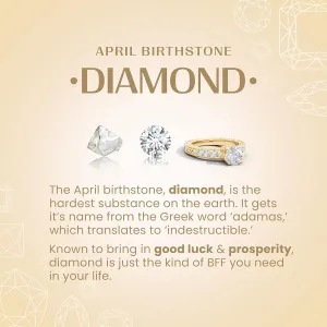 Angara Lab Grown Two Stone Diamond Split Shank Bypass Ring in Silver / 14K Solid Gold/Platinum | April Birthstone, Birthday, Engagement, Anniversary, Wedding Jewelry Gift for Women