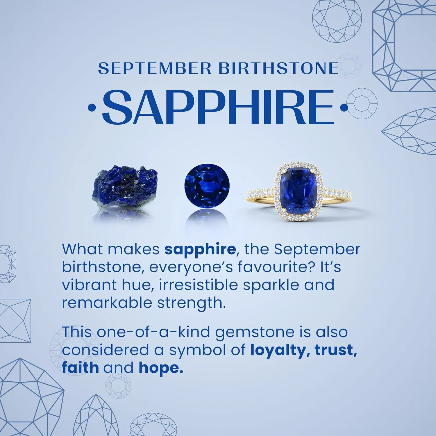 Angara Lab Grown Vintage Style Oval Blue Sapphire Bypass Shank Engagement Ring in 14K Solid Gold/Platinum | September Birthstone, Birthday, Anniversary, Wedding Jewelry Gift for Women