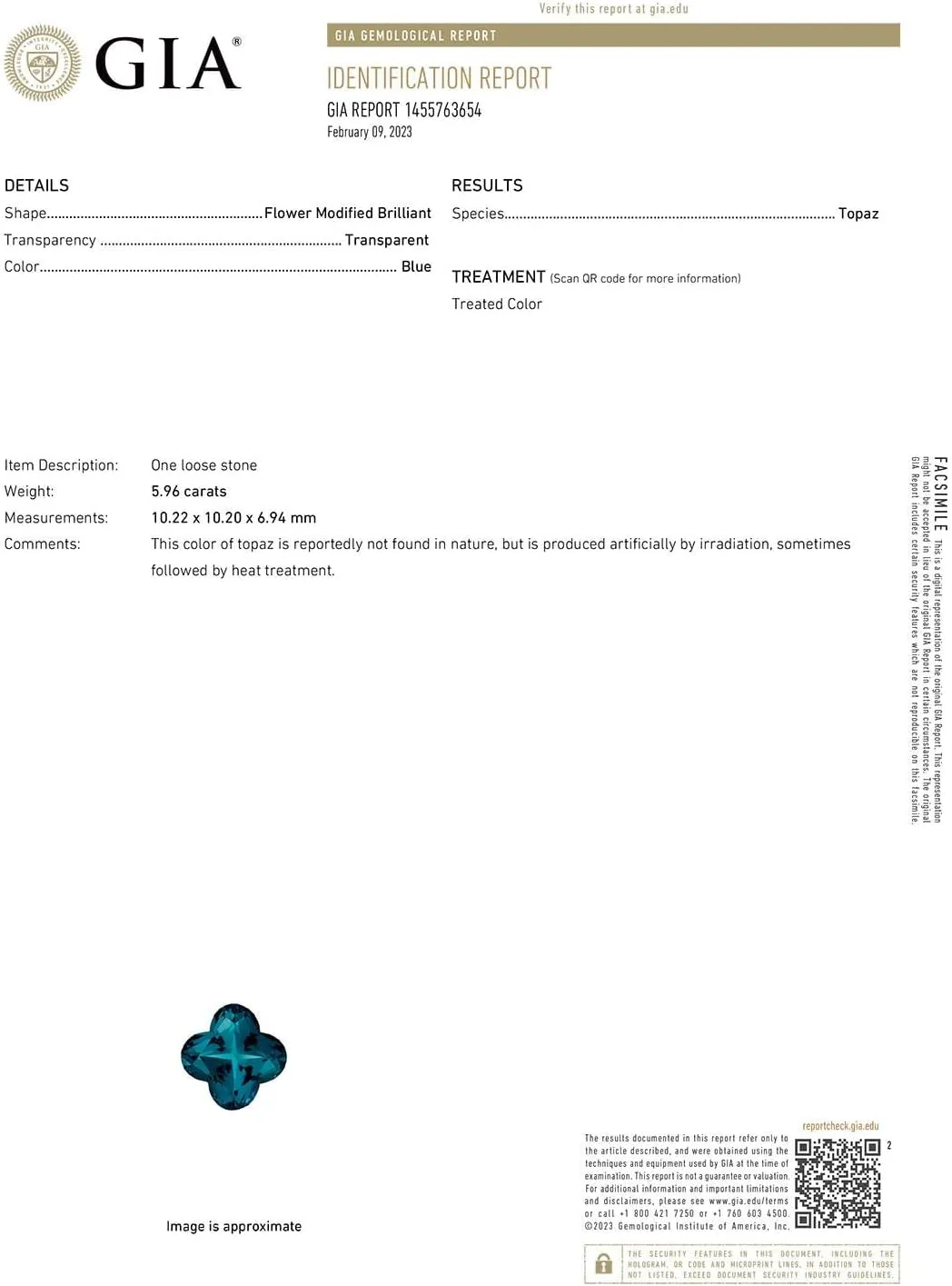 Angara Natural GIA Certified Clover-Shaped 5.96 ct London Blue Topaz Halo Engagement Ring in 14K Solid Gold/Platinum for Women | November Birthstone Jewelry for Women