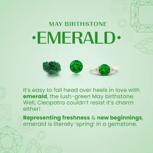 Angara Oval Lab Grown Emerald Crossover Engagement Ring with Diamond Accents in 14K Solid Gold/Platinum | May Birthstone, Birthday, Anniversary, Wedding Jewelry Gift for Women