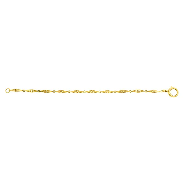 Antique Fancy Link Watch Chain Bracelet