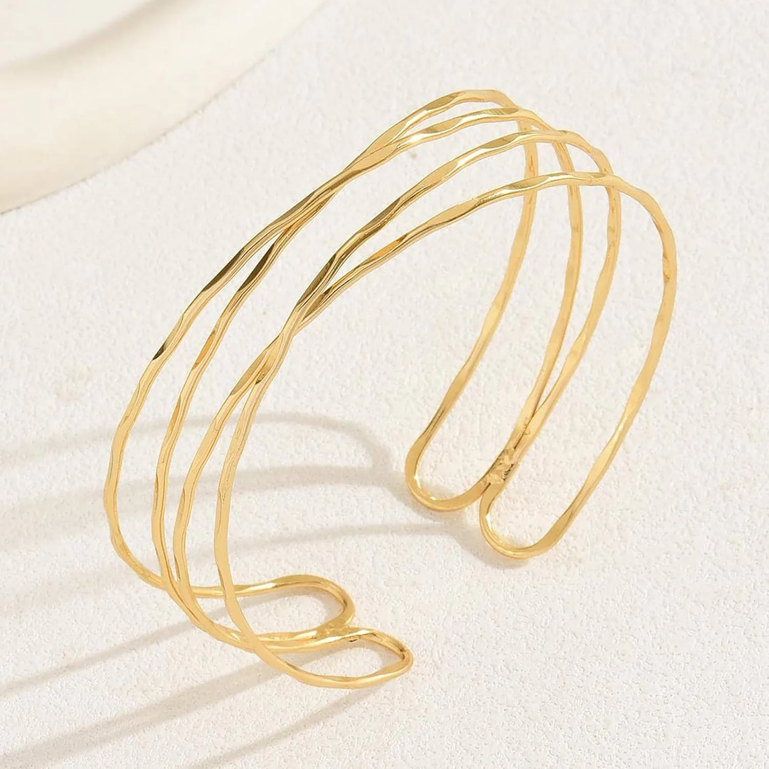 Arm Cuff Gold Upper Arm Jewelry for Women Chunky Cuff Bangle Bracelets Armband Jewelry Summer Dresses Outfits Accessories