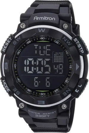 Armitron Sport Men's 40/8254BLK Black Digital Chronograph Watch