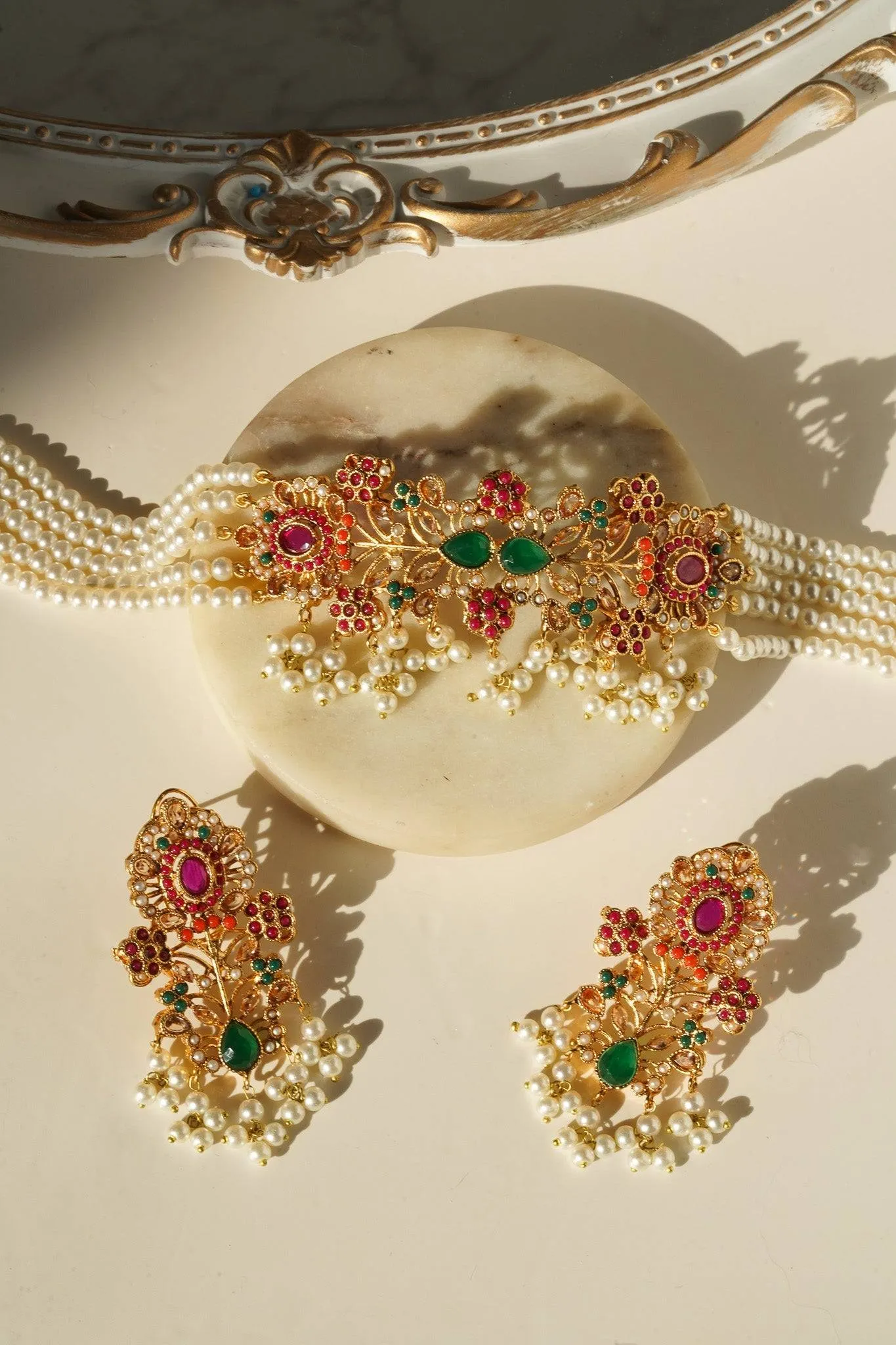 Arushi - Pearl Choker Set