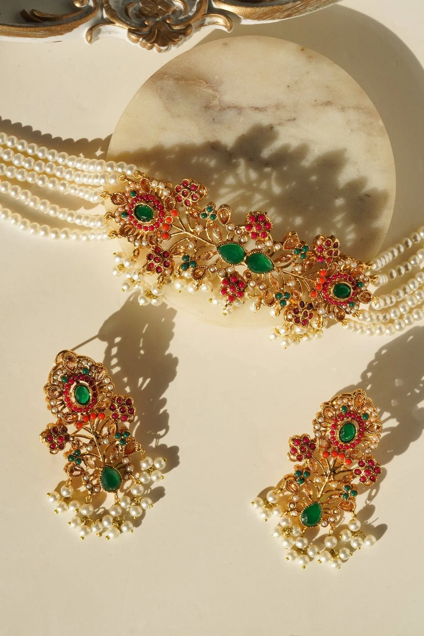 Arushi - Pearl Choker Set