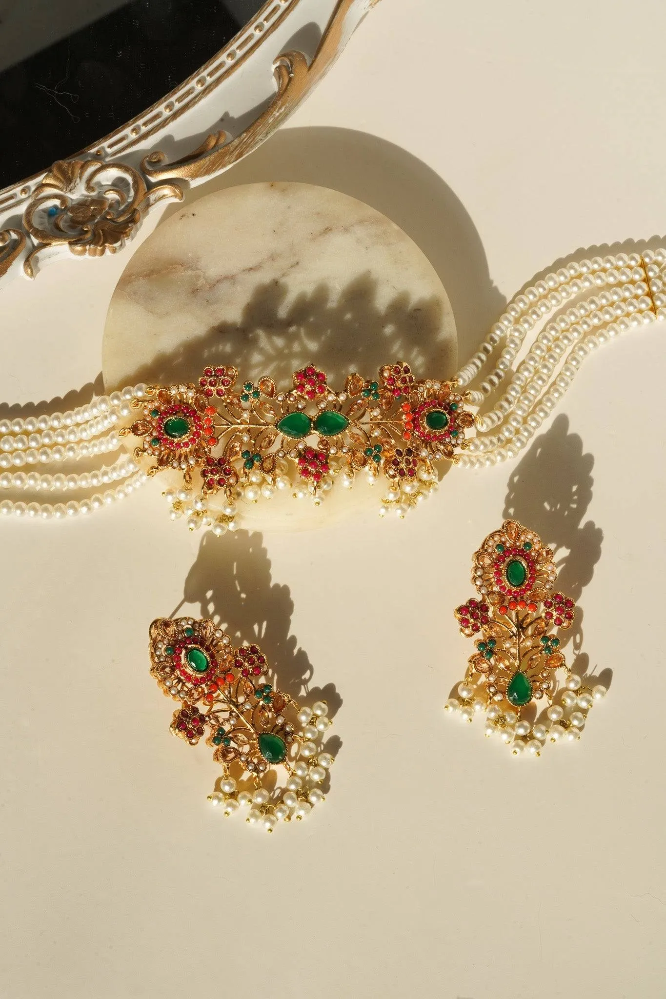 Arushi - Pearl Choker Set