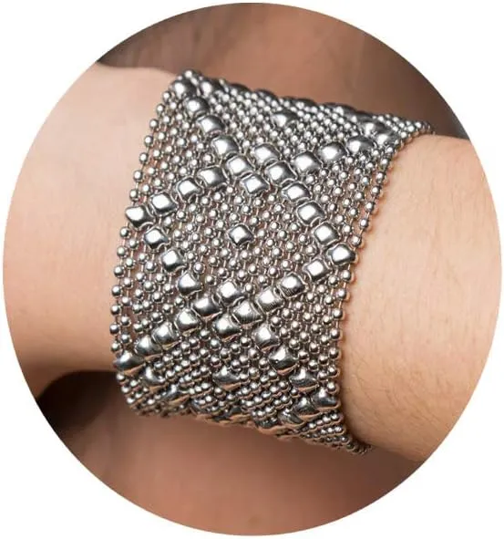 B10-N Chrome Finish Bracelet - Liquid Metal by Sergio Gutierrez
