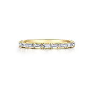 Baguette Half-Eternity Band Gold