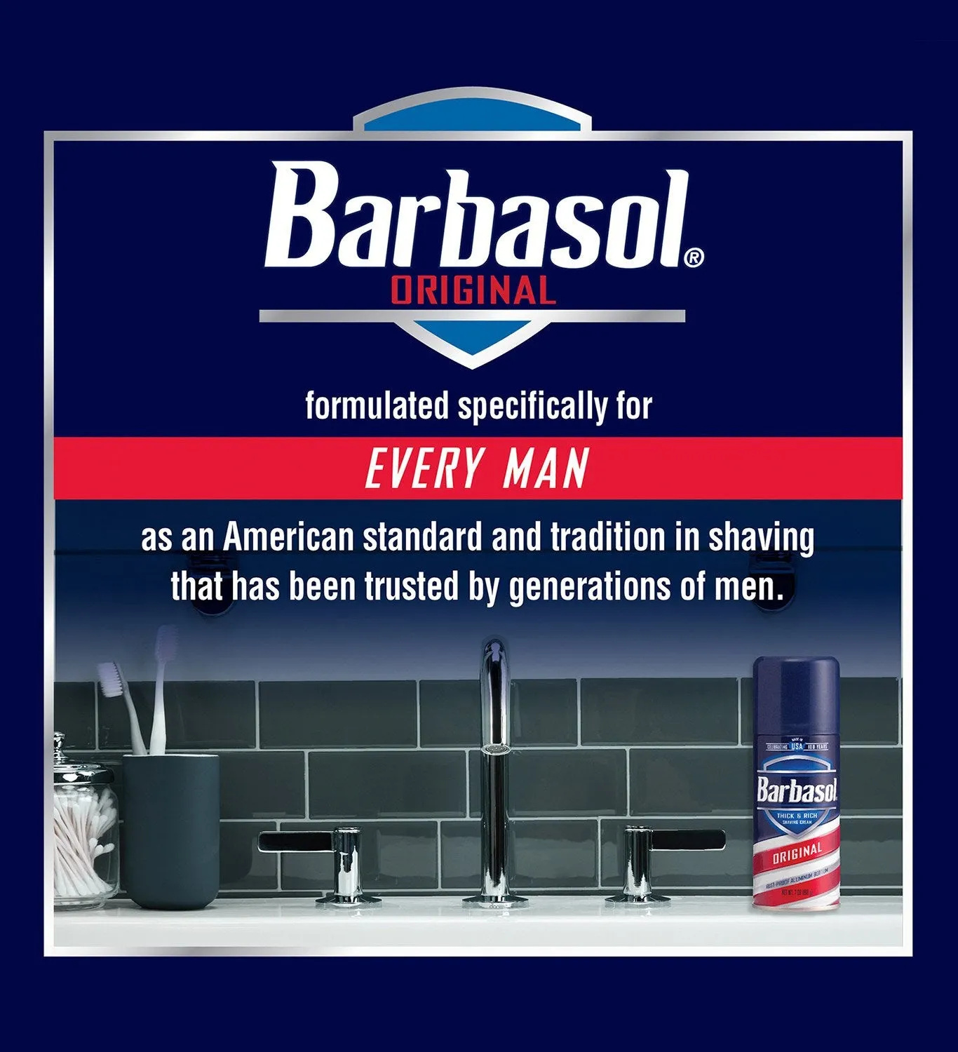 Barbasol - Original Thick & Rich Shaving Cream - 7 Ounces