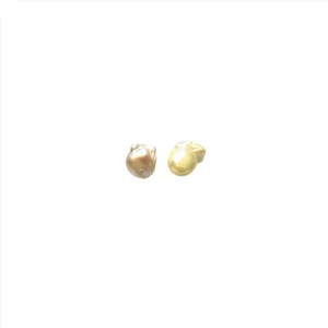 Barroca Earrings #1 (19-20mm) - Salmon Pearl