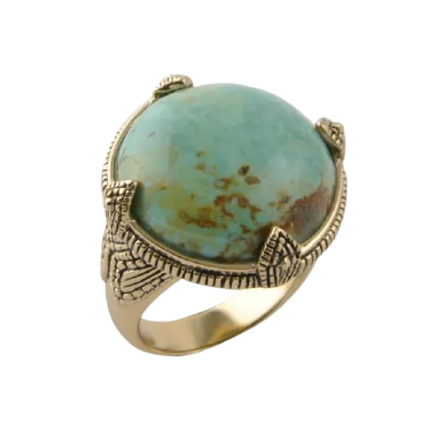 Barse Round Turquoise Ring