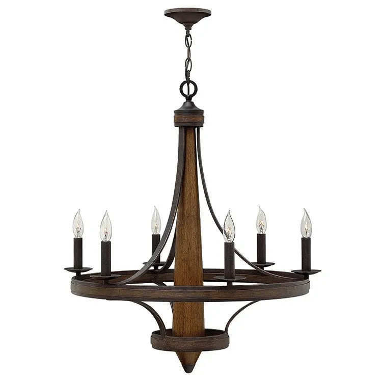 Bastille Six-Light Single-Tier Chandelier