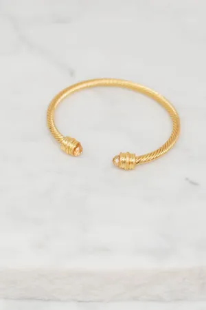 Be Fabulous Champagne Gold Cuff Bracelet