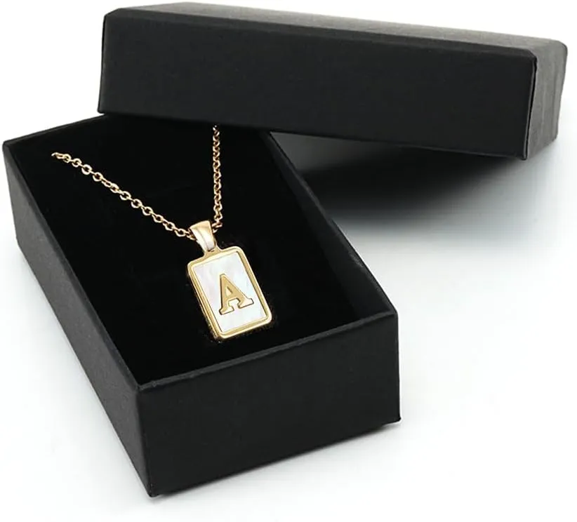 BG&WLing Initial Necklace for Women,18K Gold Plated Stainless Steel Letter Necklace Personalized Name Necklace Customized Jewelry Gift for Mom Wife