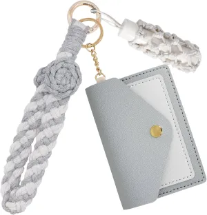 BIHRTC Boho Wristlet Keychain Wallet Lipstick Holder Handmade Wristband Bracelet