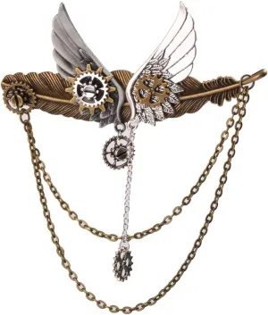 BLESSUME Unisex Steampunk Brooch Lapel Pin