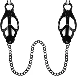 Body Clamps with Chain Adjustable Pressure Body Ring Body Chain Body Clip Non Piercing Chain Stainless Steel for Women Faux Body Jewelry Clip on Jewelry