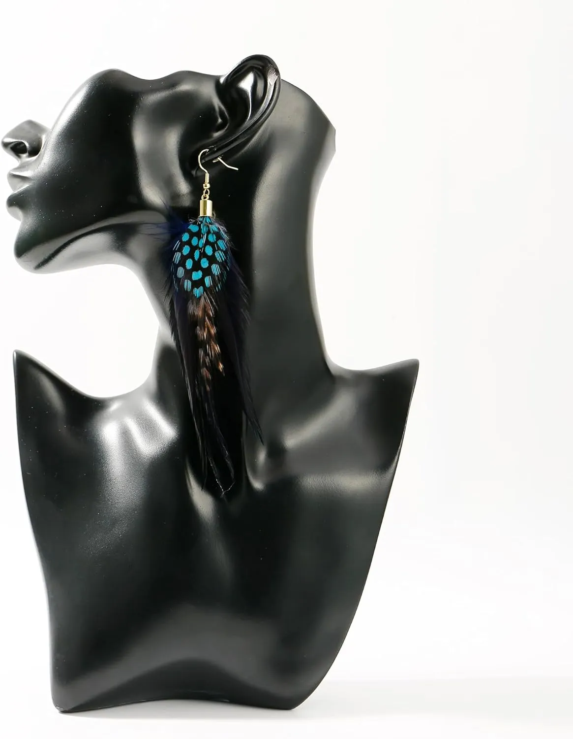 Bohemian Feather Dangle Earrings for Women with Shell Beads Long Tassel Design Drop Earrings