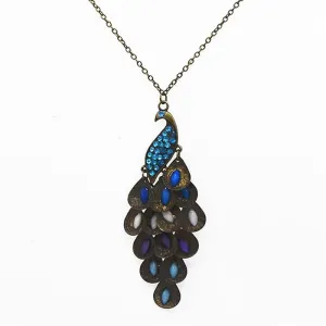 Bohemian Style Retro Peacock Pendants Necklace