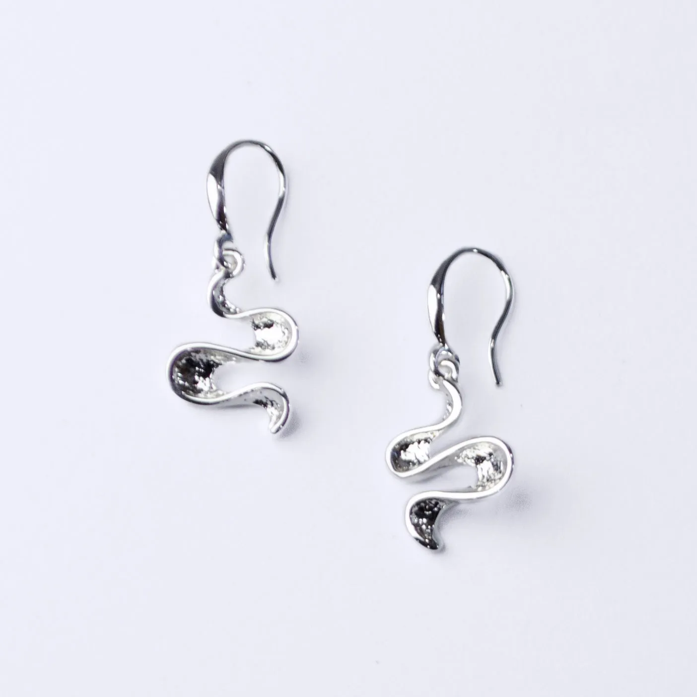 Boho Style SilverWaves Earrings