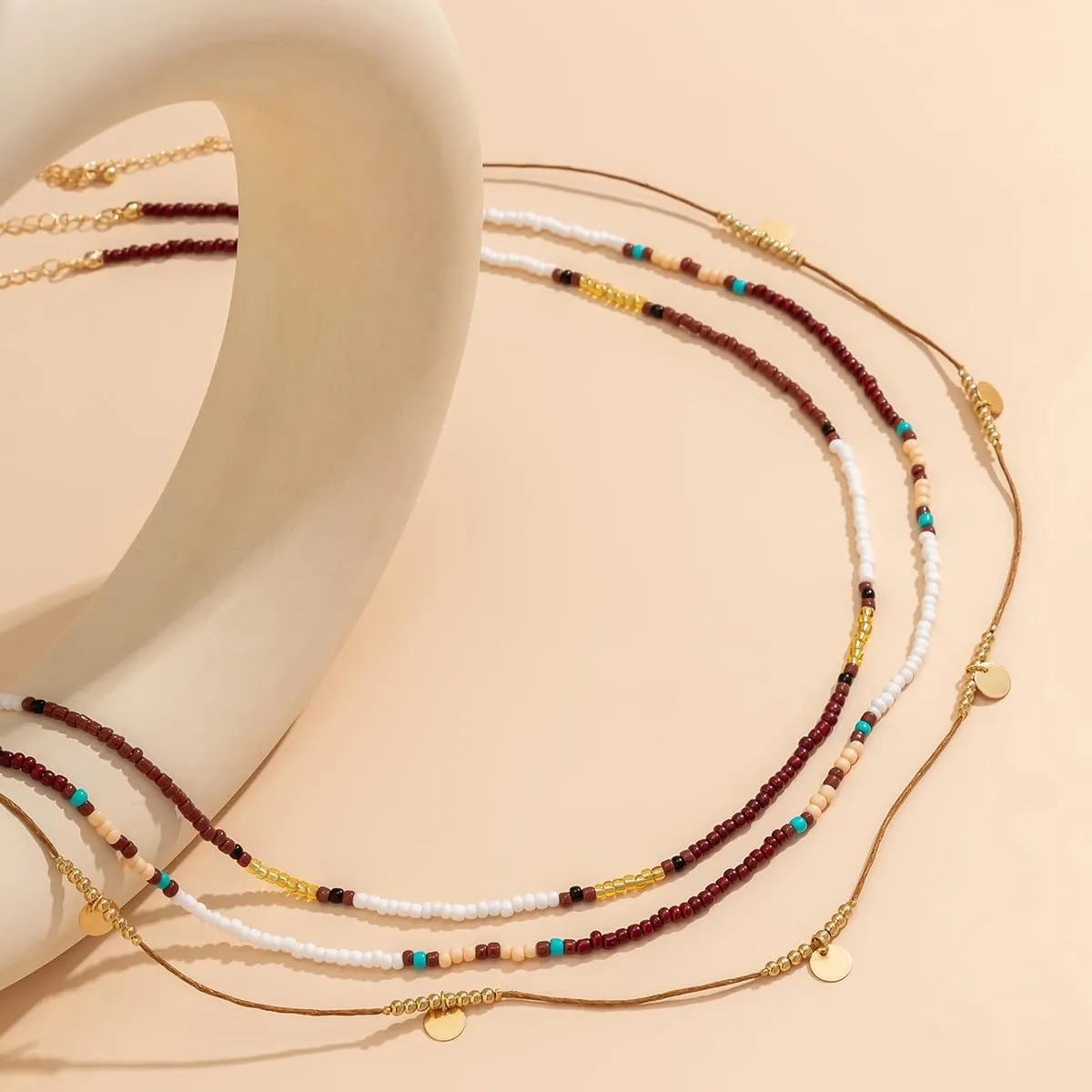 Boho Waist Beads Body Jewelry, Layered Belly Bead Body Chain, Adjustable Summer Beach Waist Jewelry for Women