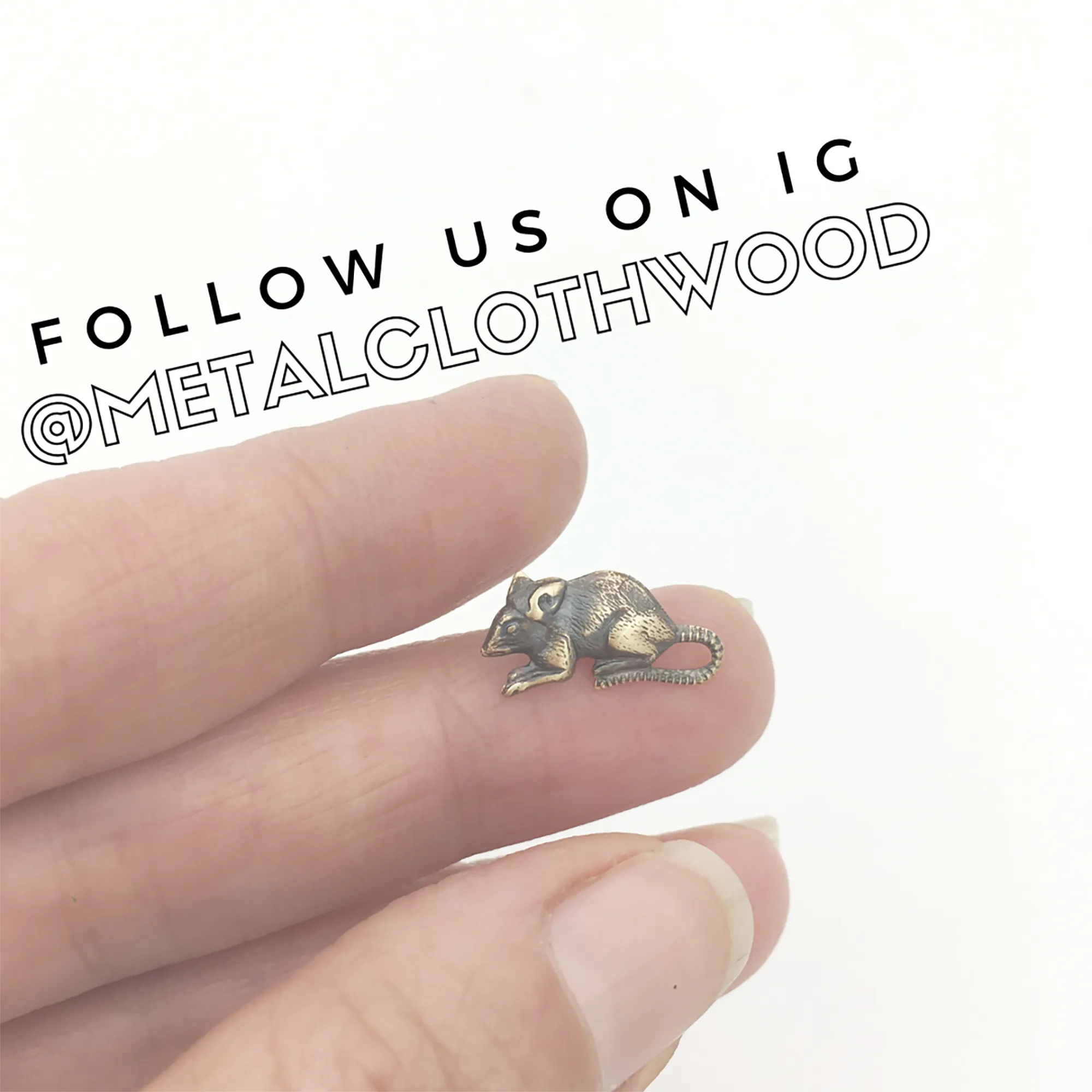 Brass Butterfly Insect Pin or Brooch
