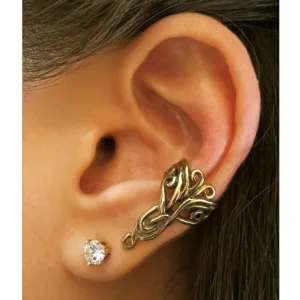 Bronze Swirl Arabesque Ear Cuff Boho Celtic Jewelry