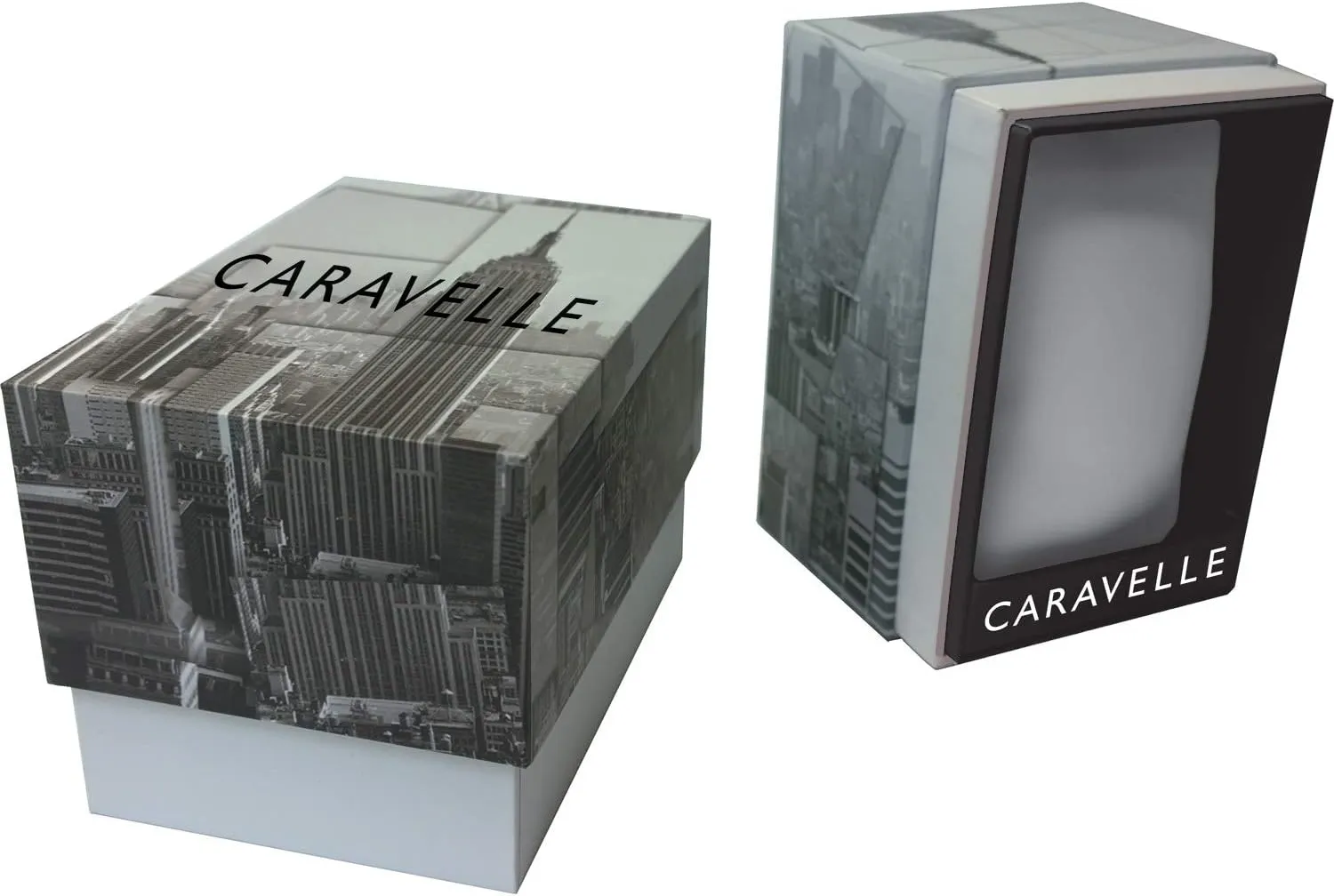 Caravelle by Bulova Ladies' Dress 3-Hand Quartz Watch, Rectangle Case, Roman Numeral, Curved Mineral