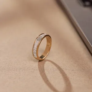 Channel Baguette Diamond Band