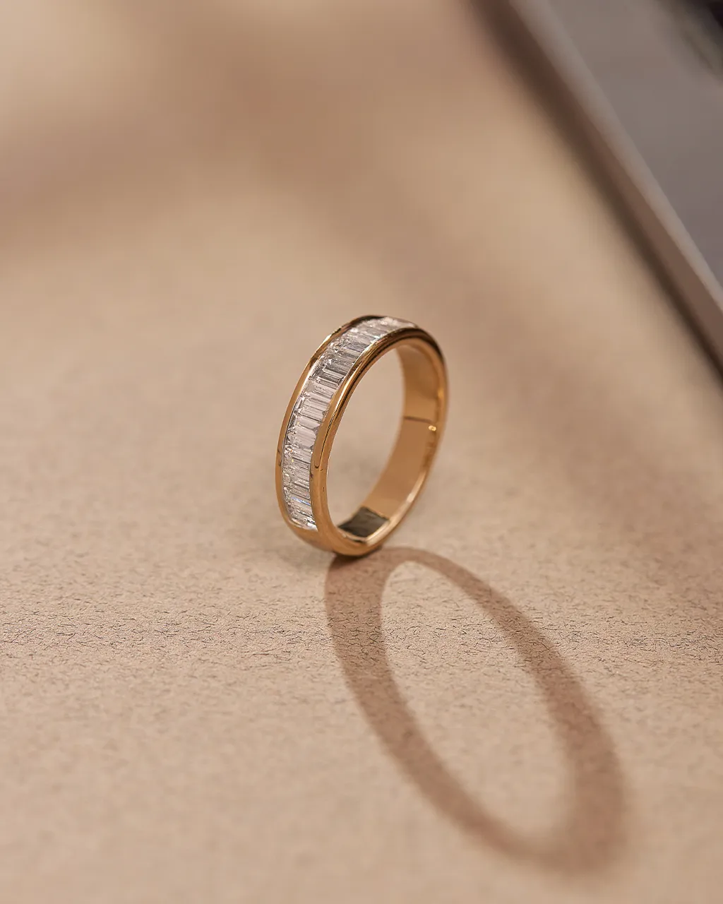 Channel Baguette Diamond Band