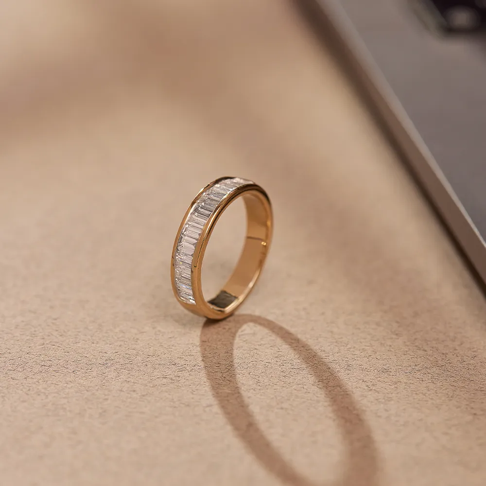 Channel Baguette Diamond Band